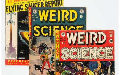 EC Comics "Weird" Group of 4 (EC, 1951-55) Condition:...