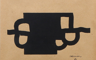 EDUARDO CHILLIDA. Screen printing. Untitled. Signed in the print.