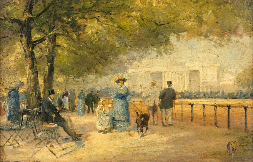 École Française du XIXe siècle. "Promenade... - Lot 13 - Oger - Blanchet