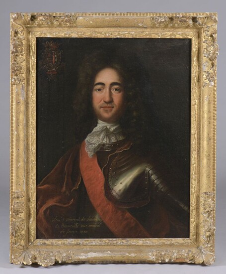 Ecole Française du XVIIIe siècle. Portrait de Louis-Vincent de Salaberry de Benneville, vice-amiral de France...