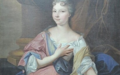 Ecole PROVENCALE du XVIIIe siècle, attribué à Joseph André CELLONY (1696-1746) " Portrait de dame...