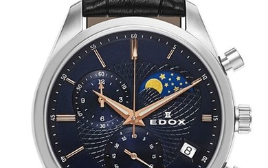 Edox - Les Vauberts Chronograph Mondphase Datum - 01655 3 BUIR - Men - 2011-present