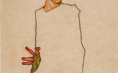 Egon Schiele Selbstbildnis (Self-portrait)