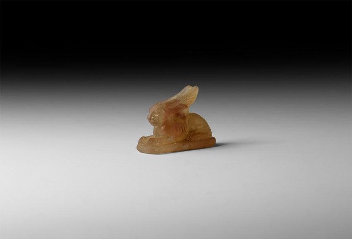 Egyptian Agate Hare Amulet