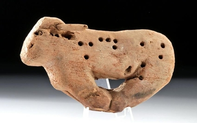 Egyptian Wood Votive Figure - Trussed Ox