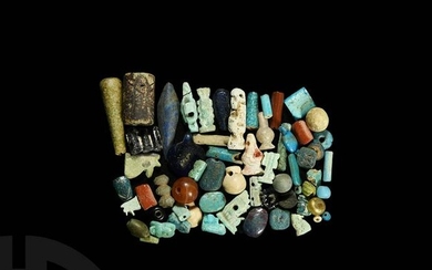 Egyptian and Other Faience Amulet Group
