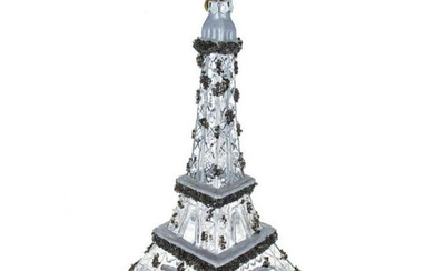 Eiffel Tower Blown Glass Ornament