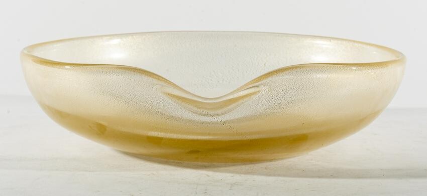 Elsa Peretti Tiffany Gold Venetian Glass Bowl