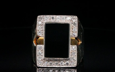 Elvis Presley Owned "This is Elvis" Diamond, Onyx & 14K Ring