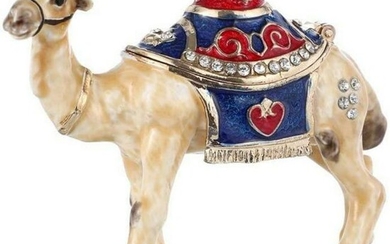 Enamel Crystal Camel Trinket, Jewel Box