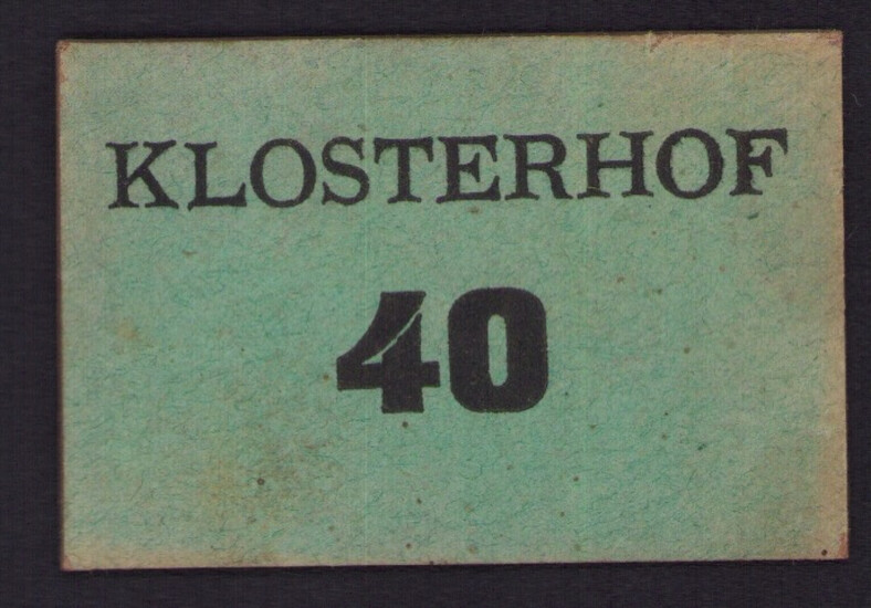 Estonia, Russia - Klosterhof (Kloostri) Mansion 40, local note