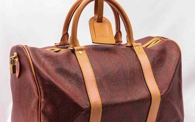 Etro - Etro Bordeaux Paisley Boston Bag Mini - Handbag