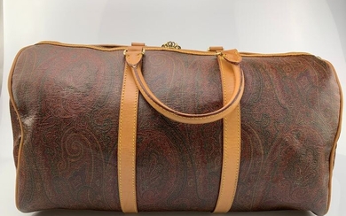 Etro - Unisex MaxiPaisley Pattern Leather Boston - Travel bag