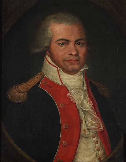 FRENCH COLONIAL SCHOOL (CIRCA 1800), PORTRAIT OF AN OFFICER IN UNIFORM