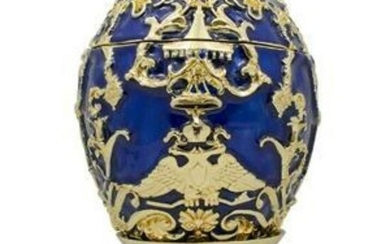 Faberge Inspired 1912 Tsarevich Russian Trinket, Jewel