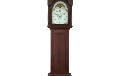 Federal mahogany tall case clock, John Whitehead