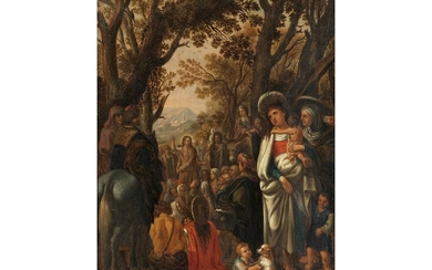 Flämische Schule des 17. Jahrhunderts, Umkreis des Frans Francken, Die Predigt Johannes des Täufers