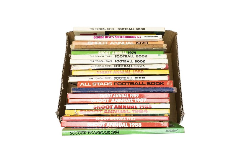 Football Annuals A Large Collection Of Autographed Examples