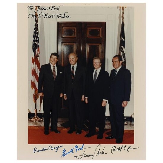 Four Presidents Signed Photograph