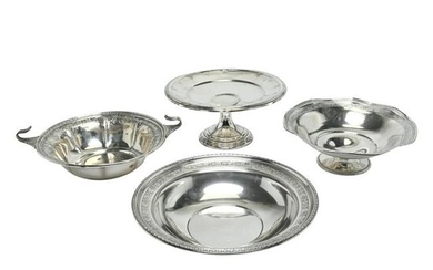 Four Various Sterling Silver Bowls Including Webster