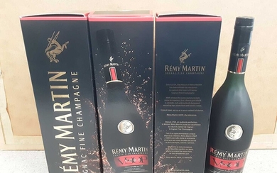Four bottles of Remy Martin VSOP Cognac Fine Champagne 70cl, three in original boxes