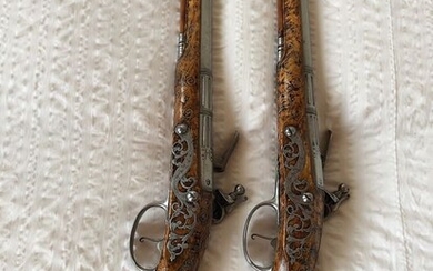 France - 18th century - Flintlock - Pistol - 11,5