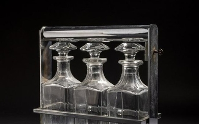 France, 'Tantalus' with three bottles, c. 1930