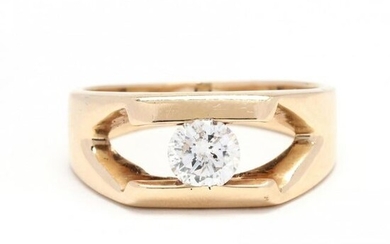 Gent's Gold and Diamond Ring