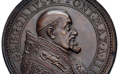 Gregorio XV (1621-1623) Medaglia coniata 1623 An. III Mediazione pontificia...