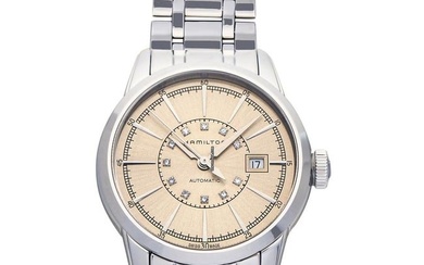 Hamilton Railroad H40405121 - American Classic Automatic Beige Dial Stainless Steel Ladies Watch