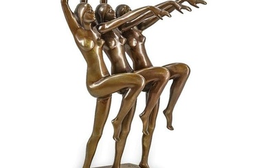 Henri Lautier (French, 20th century) Three Dancers