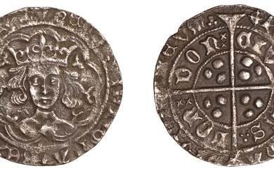 Henry VI (First reign, 1422-1461), Leaf-Trefoil issue, Class A, Groat, London, mm....