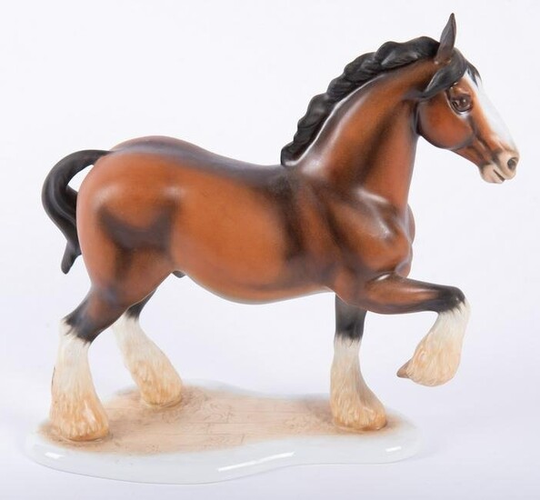 Herend Porcelain Figurine of Clydesdale