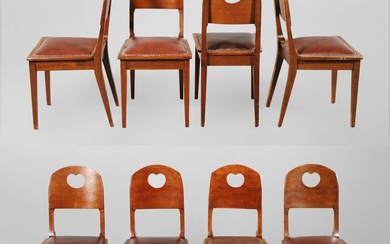 Huit chaises Richard Riemerschmid Conception vers 1905, de la salle à manger n° III, modèle...