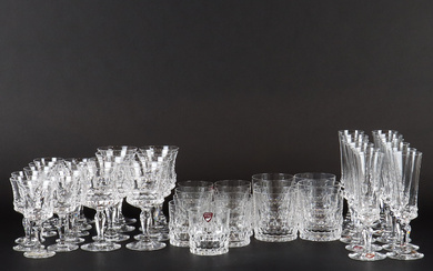 INGEBORG LUNDIN. “Silvia”, a 47-piece glassware set, Orrefors.