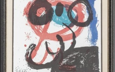 JOAN MIRO LITHOGRAPH IN COLORS ON PAPER