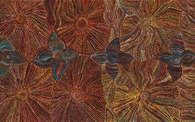 JOY PITJARA (1962 - ) Yam Seed Dreaming acrylic on...