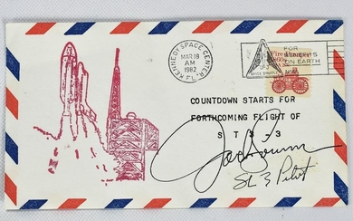 Jack Lousma Signed Space Shuttle FDC Postal Cover
