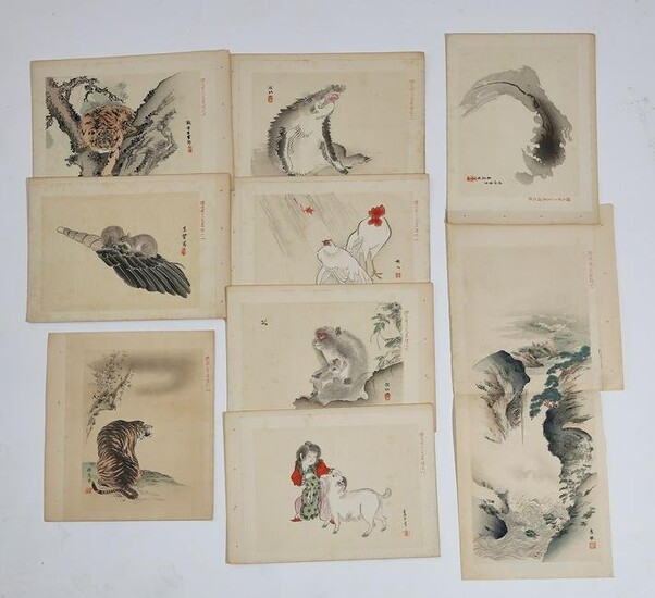 Japanese prints by The Kano School & others
