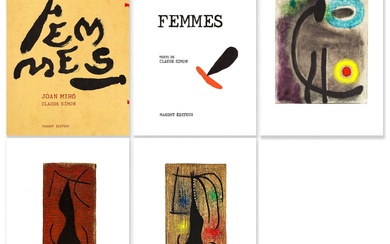Joan MIRO (1893-1983) Femmes - 1965 Textes de Claude SIMON Maeght éditeur Ouvrage comprenant 23...