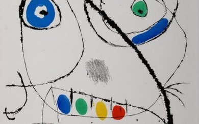 Joan Miro (1893-1983) - Le Courtisan grotesque XII, 1974