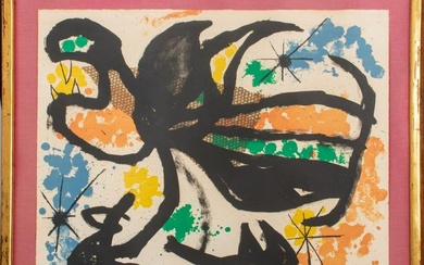 Joan Miro "Plate III, Album 19" Lithograph, 1961