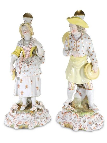 Johansen Roth, Meissen pair of porcelain figures
