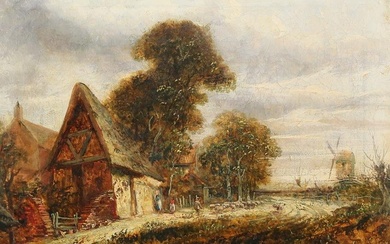 John Crome Oil on Canvas A Norwich Lane