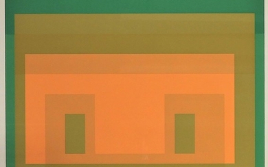 Josef Albers Geometric Color Field Lithograph