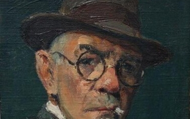 Jules Eugene Pages (1867-1946) Self Portrait