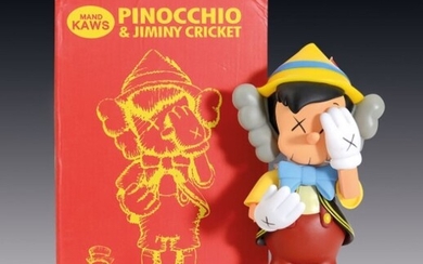 KAWS, "Pinocchio & Jiminy Cricket". Year: 2010