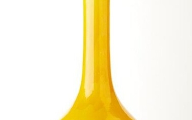 Large Yellow Chinese Ceramic Vase
