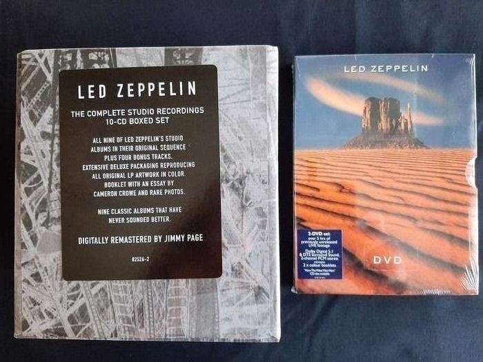Led Zeppelin - "The Complete Studio Recordings" + "DVD" - Multiple titles - CD Box set, DVD - 1993/2003