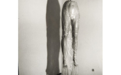 PIA STADTBAUMER ( 1959 ) , Legs in cellophane 1996 Vintage gelatin silver print. Signed, titled, dated, 1/3 verso. Framed. Raffaella Cortese Gallery certificate. 5.2 x...